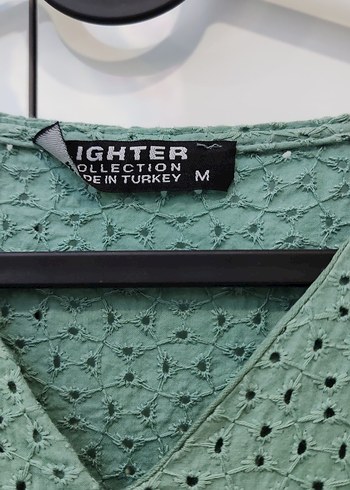 Turkuaz V Yaka Mini Elbise - Görsel 2