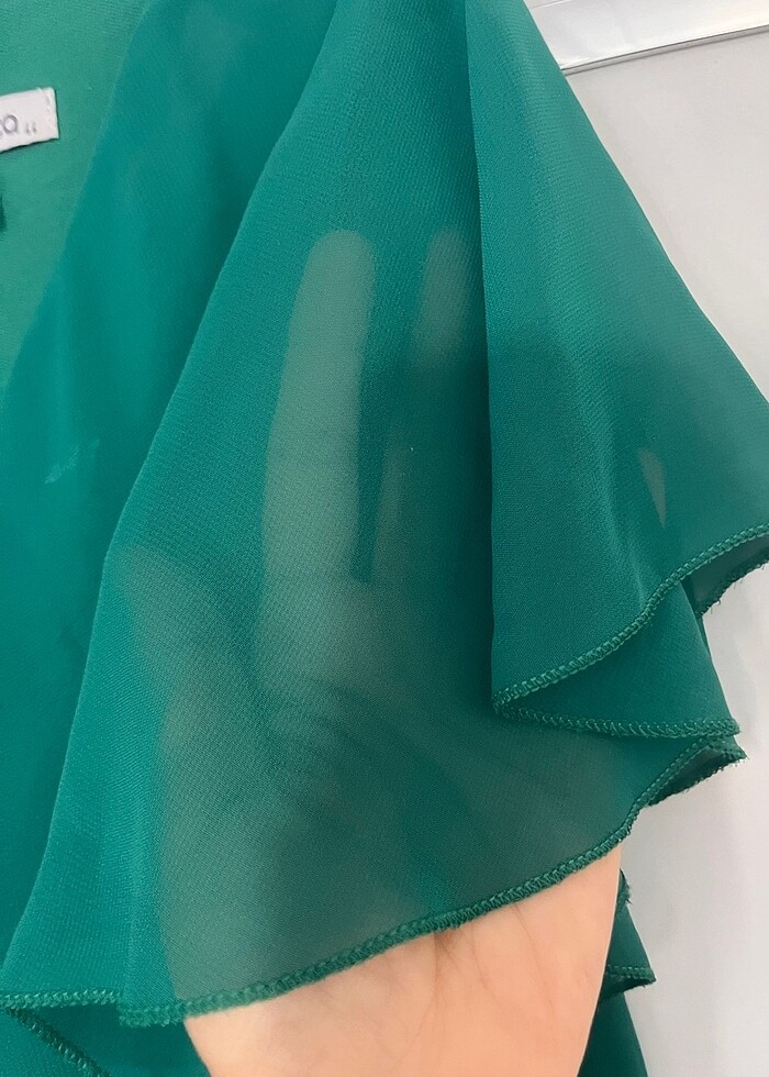 Yeşil gece elbisesi/abiye - Görsel 3