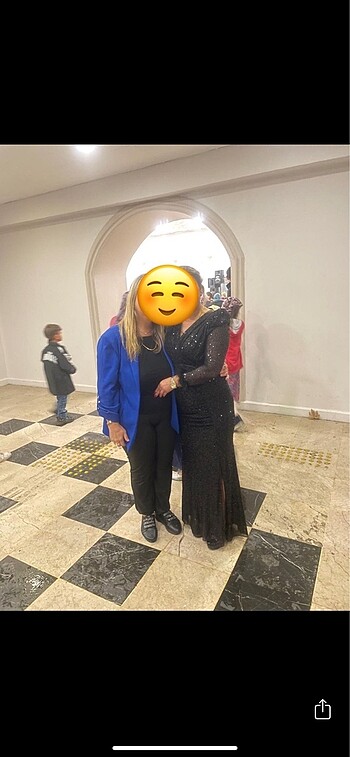 m Beden Siyah Paletli Elbise