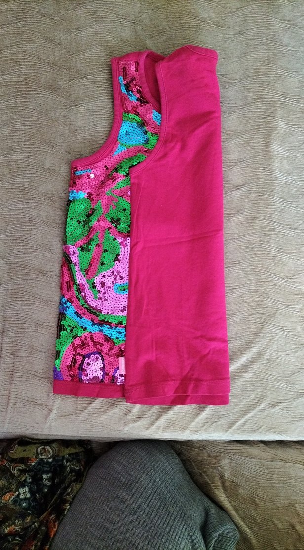 Çok Renkli İşlemeli Kız Çocuk Kolsuz bluz - Görsel 2