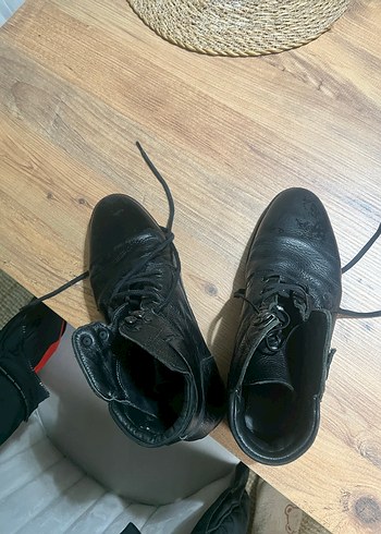 Erkek Siyah Deri Bot - Görsel 3