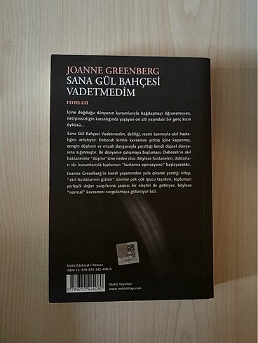sana gül bahçesi vadetmedim-joanne greenberg