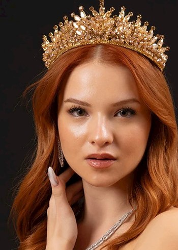 Bordo kına Taç - Görsel 4