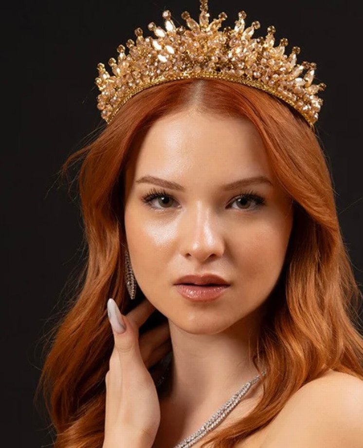 Bordo kına Taç - Görsel 4