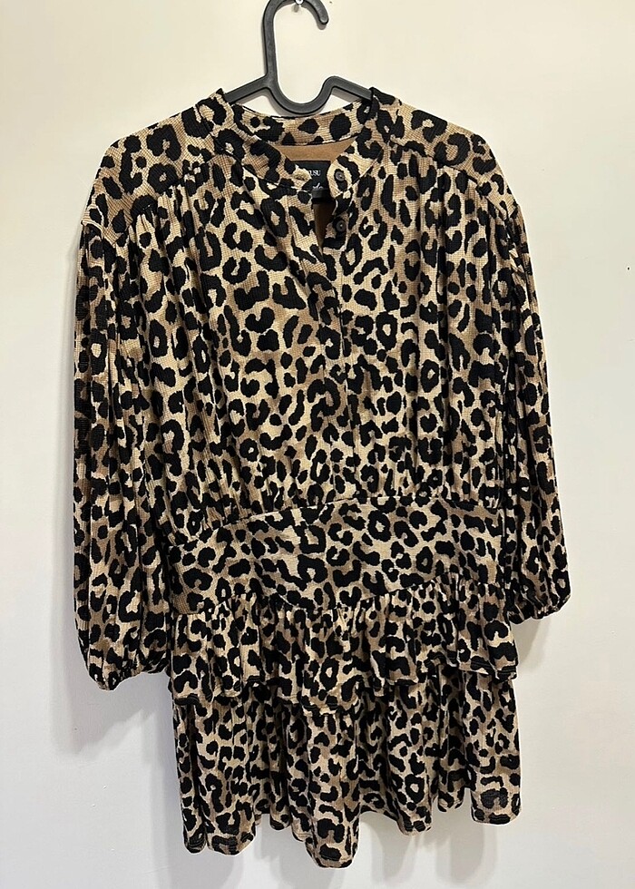 Lovemybody leopar elbise - Görsel 2