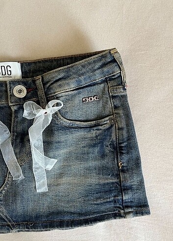 s Beden lacivert Renk BDG JEAN MINI ETEK