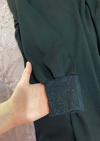 LCW Siyah Uzun Kollu tunik - Görsel 2