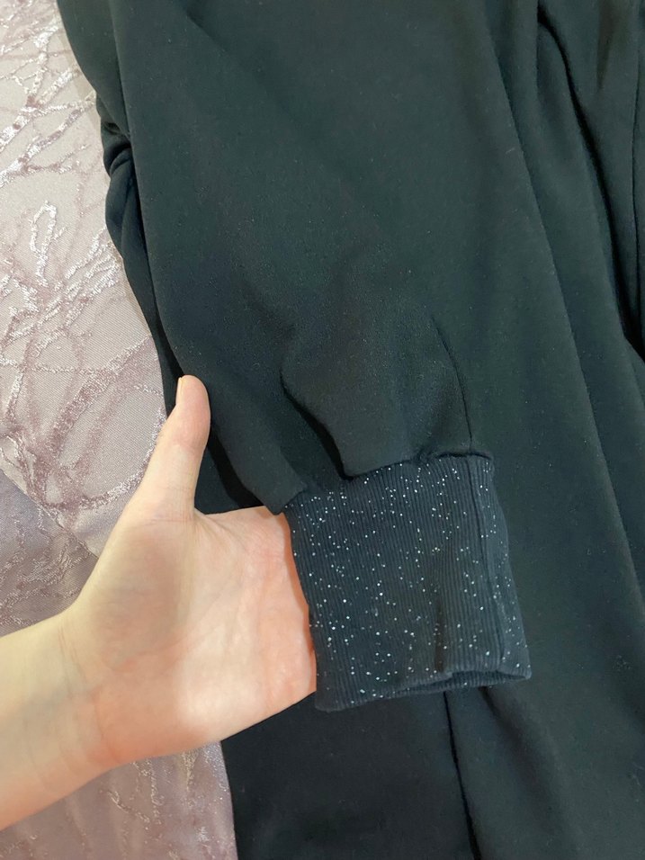 LCW Siyah Uzun Kollu tunik - Görsel 2