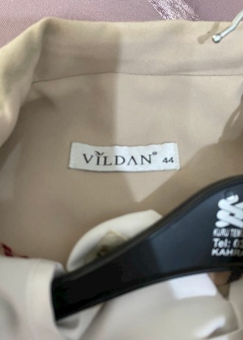 Bej Düğmeli Kadın Blazer Ceket - Görsel 3