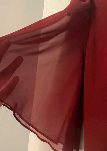 Trendyol & Milla Bordo Midi Yaka Kadın Elbise