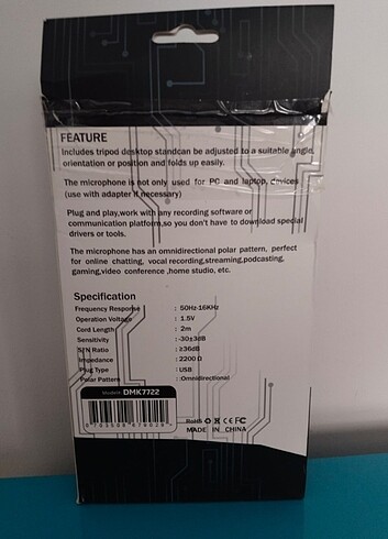 Dexim DMK7722 Elite Streaming USB Mikrofon Usb - Görsel 4