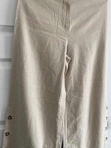 xl Beden camel Renk KETEN PANTOLON