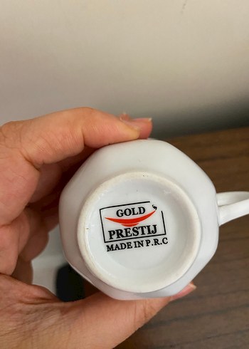 Pastel Çiçek Desenli Beyaz Porselen Fincan - Görsel 3