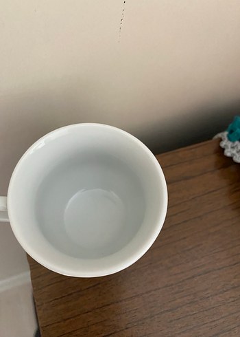 Pastel Çiçek Desenli Beyaz Porselen Fincan - Görsel 2