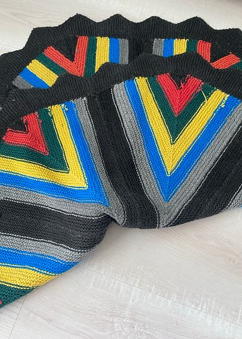 Çok Renkli Desenli Yuvarlak Paspas - Görsel 6