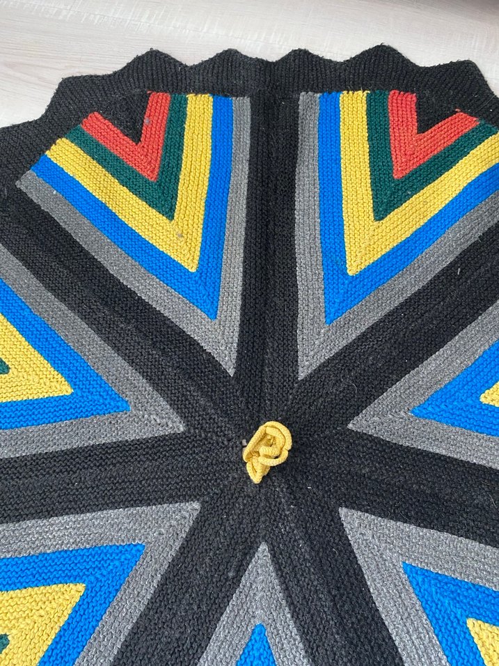 Çok Renkli Desenli Yuvarlak Paspas - Görsel 4