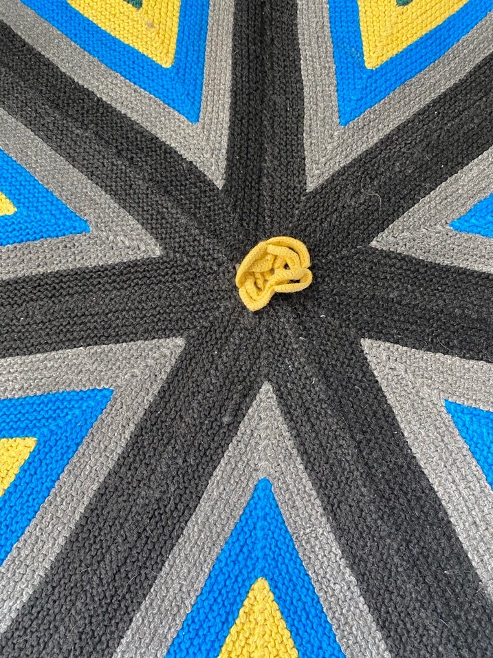 Çok Renkli Desenli Yuvarlak Paspas - Görsel 2