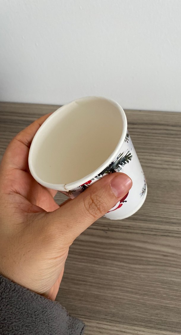 Mutlu Yıllar Temalı Beyaz Kağıt Bardak - Görsel 3