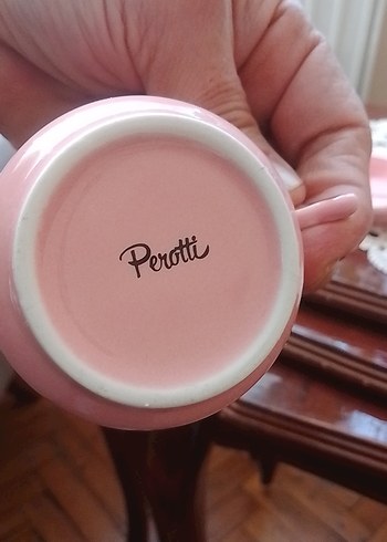 Pembe Kuğu Tasarımlı Fincan ve Tabak Seti - Görsel 4