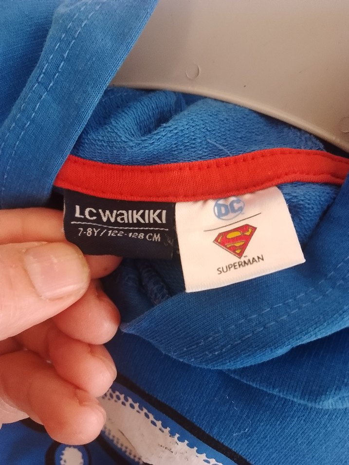 Mavi Kapüşonlu Erkek Sweatshirt - Görsel 3