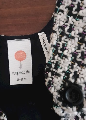 koton Kız Çocuk Gri Ekose Örgü Kolsuz elbise - Görsel 3