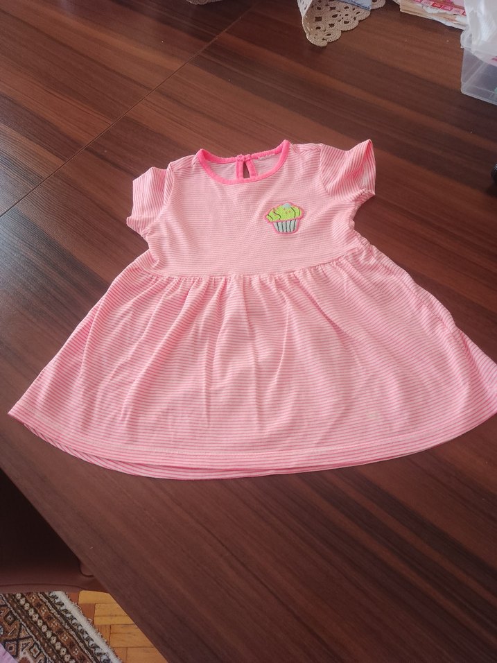 LC Waikiki Bebek Çiçekli Fırfırlı Elbise — görsel 4/5
