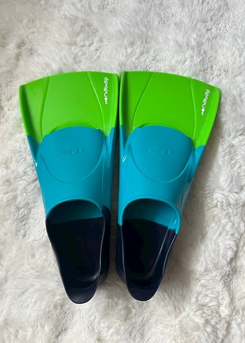 Çocuklar için Renkli Mavi Yüzme Paletleri ve Sandaletler - Görsel 2