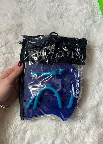 Çocuklar için Renkli Mavi Yüzme Paletleri ve Sandaletler - Görsel 3