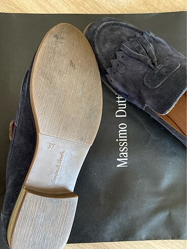 37 Beden Süet lacivert loafer