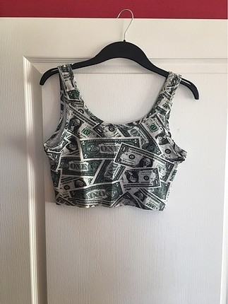 Amerikan dolarlı crop top