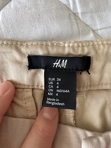 34 Beden camel Renk H&M bej pantolon