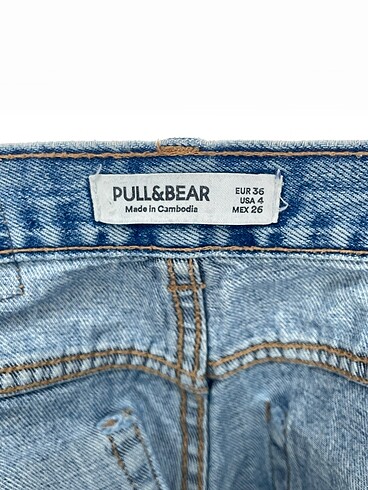 36 Beden mavi Renk Pull and Bear Mini Şort %70 İndirimli.