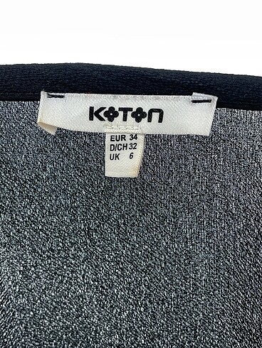 34 Beden siyah Renk Koton Bluz %70 İndirimli.