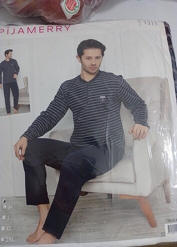 M beden mevsimlik kumaş pijama takımı 