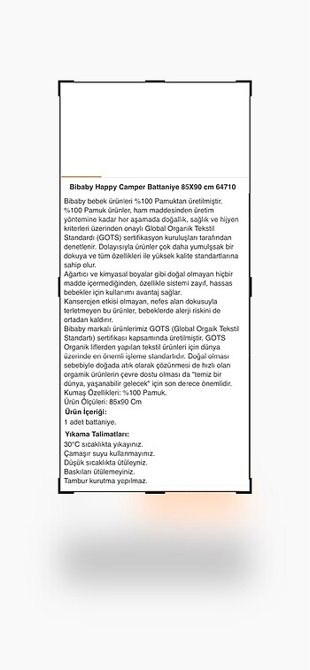Beden pembe Renk Bibaby battaniye 88*100 kullanılmadı