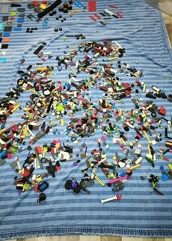 Renkli Çok Sayıda Lego Parçası