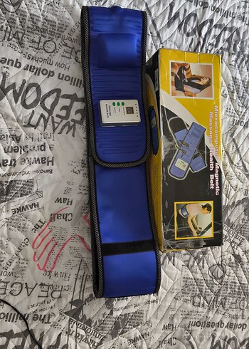 Mavi Erkek Bel Çantası Velcro Kapamalı