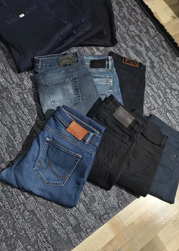 l Beden gri Renk 7 pantolon 4 tane de iş kıyafeti