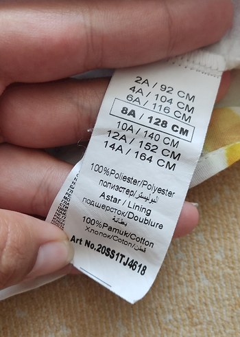 8 Yaş Beden çeşitli Renk Çiçek Desenli Kız Bluz