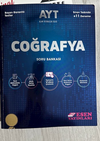 AYT Coğrafya Soru Bankası - Esen Yayınları
