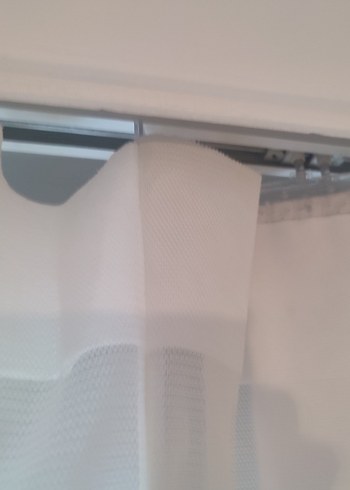 Gri ve Beyaz Düz Modern Tül dikey stor Perde - Görsel 6