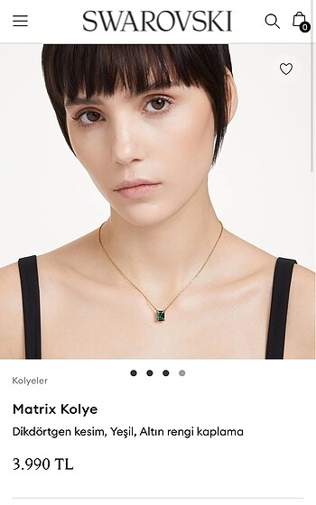 Swarovski Matrix Kolye - Görsel 5