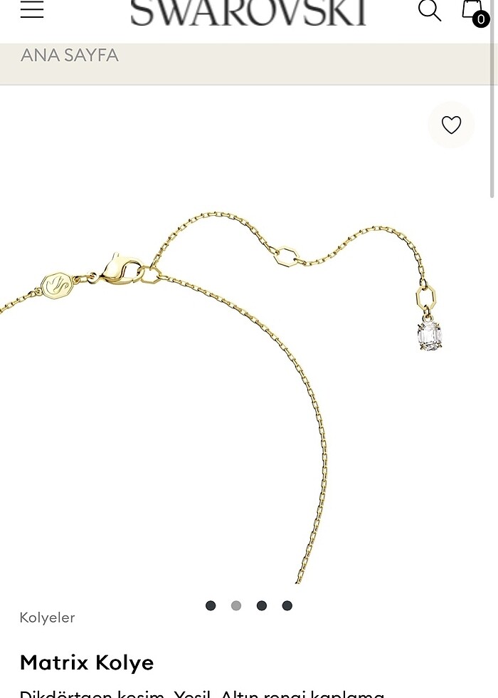 Swarovski Matrix Kolye - Görsel 3