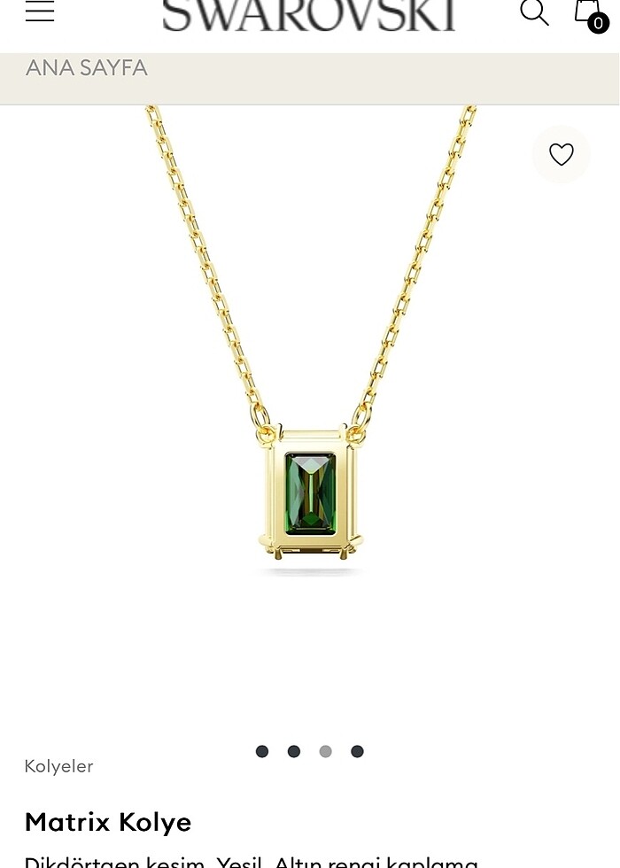 Swarovski Matrix Kolye - Görsel 4