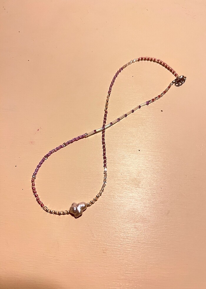 Gerçek İnci  Yazlık Kolye - Görsel 3