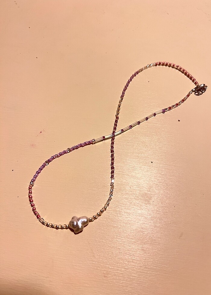 Gerçek İnci  Yazlık Kolye - Görsel 4