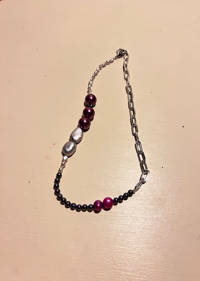 Gerçek İnci Tasarım Kolye - Görsel 2