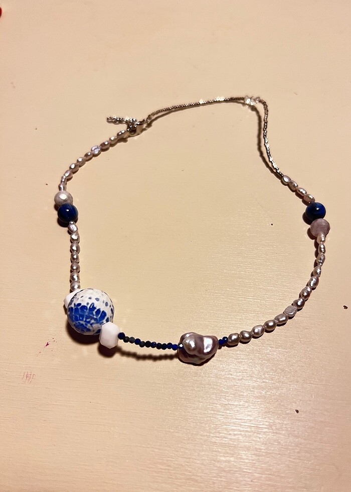 Gerçek İnci Tasarım Kolye - Görsel 5