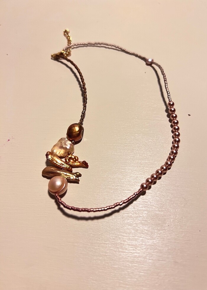 Gerçek İnci Tasarım Kolye - Görsel 2