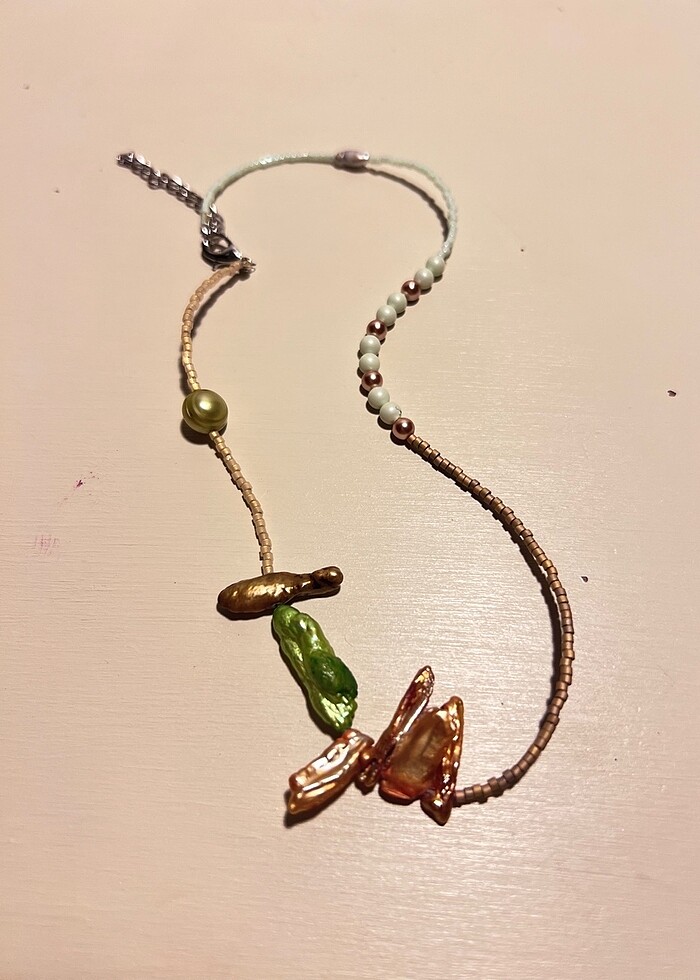 Gerçek İnci Tasarım Kolye - Görsel 4